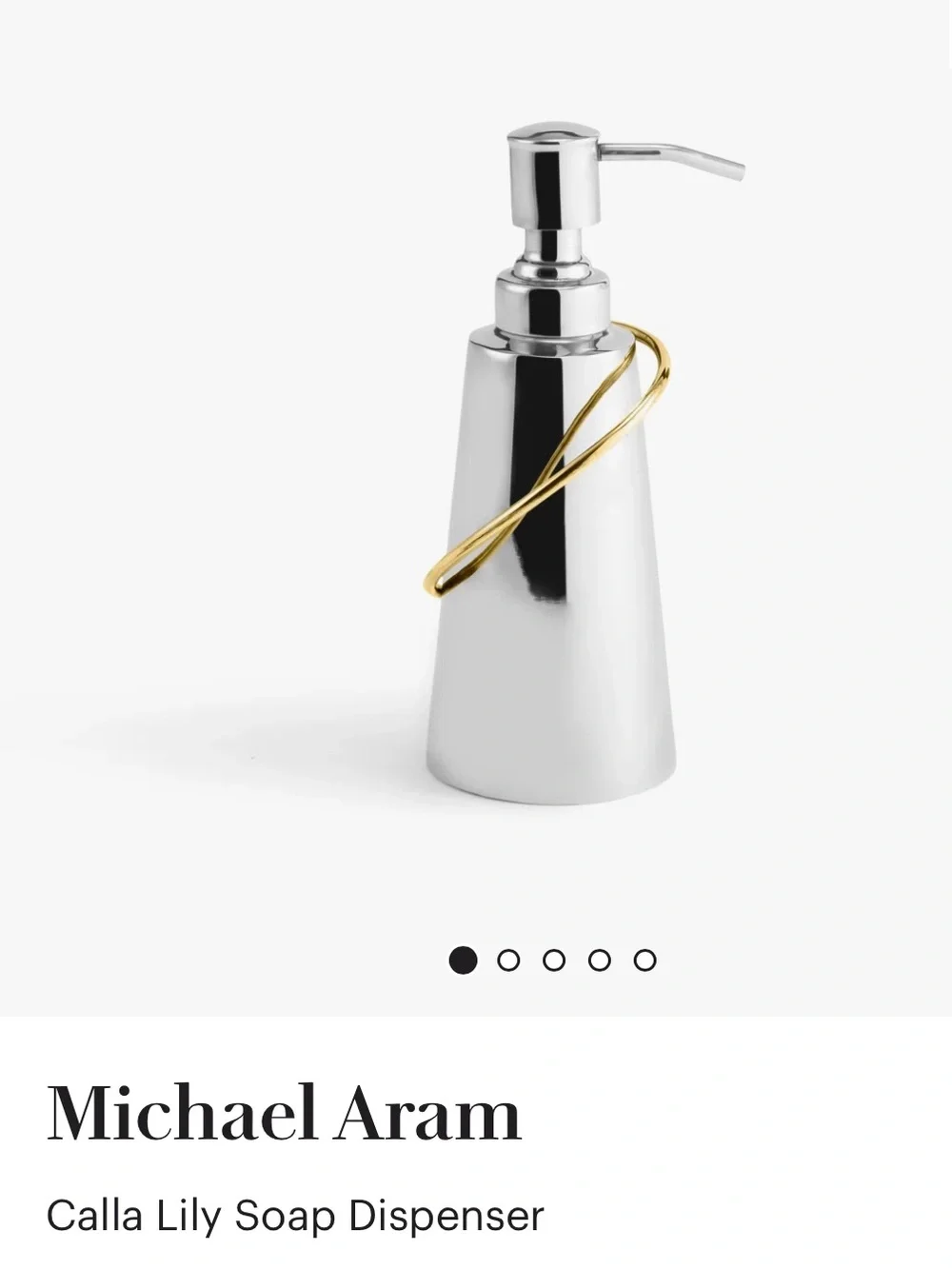Michael Aram Calla Lily Soap Dispenser gently used
